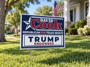 Campaign yard sign